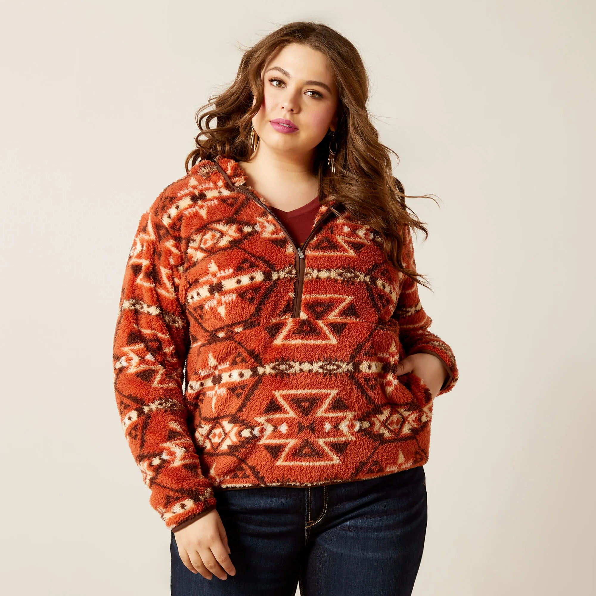 10046133 Women's REAL Berber Pullover Sweatshirt by Ariat