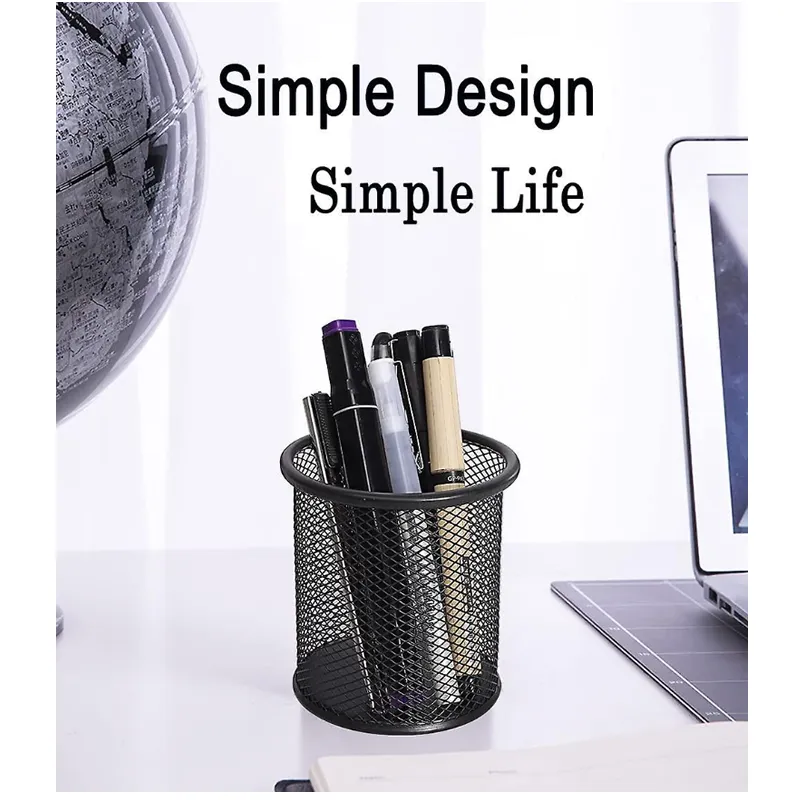 10Cm X 9Cm Round Shape Pencil Container- Abt98404