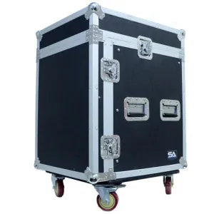 12 Space Rack Case with Slant Mixer Top