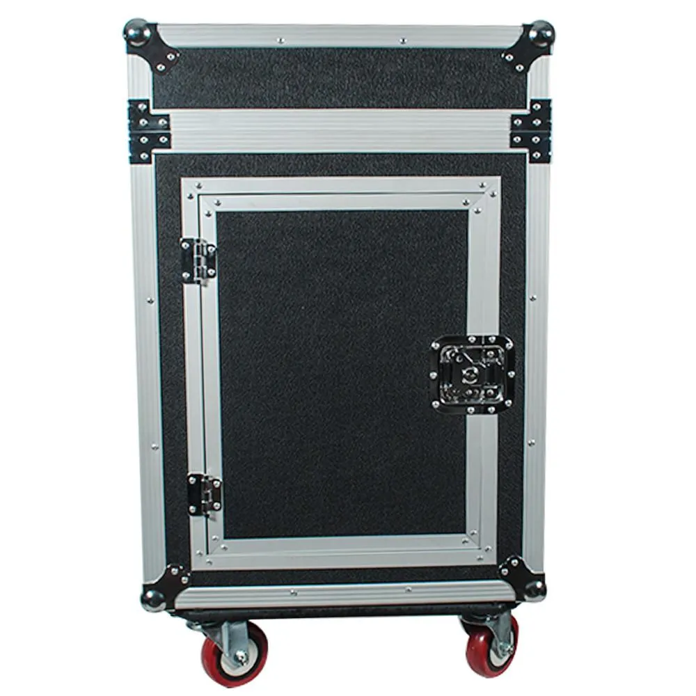 12 Space Rack Case with Slant Mixer Top