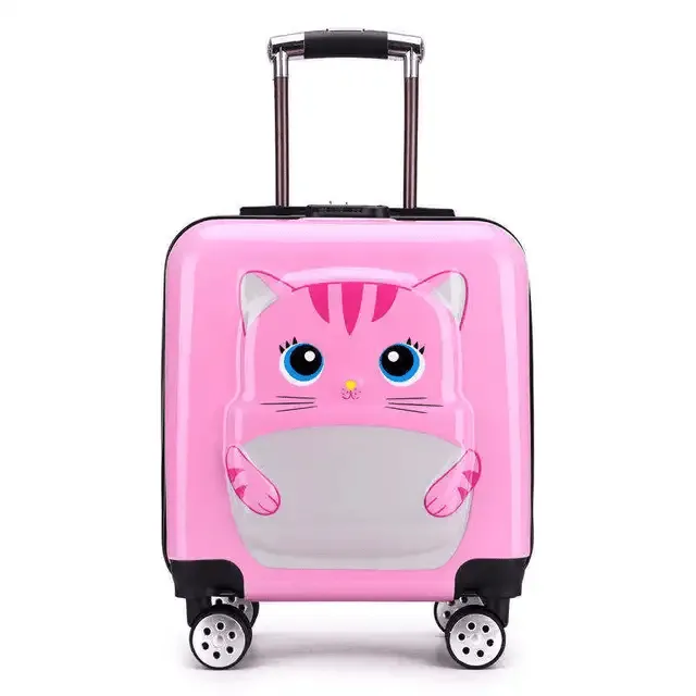 3D Luxury Trolley Suitcase for Kids – High-Quality Rolling Luggage for Young Travelers