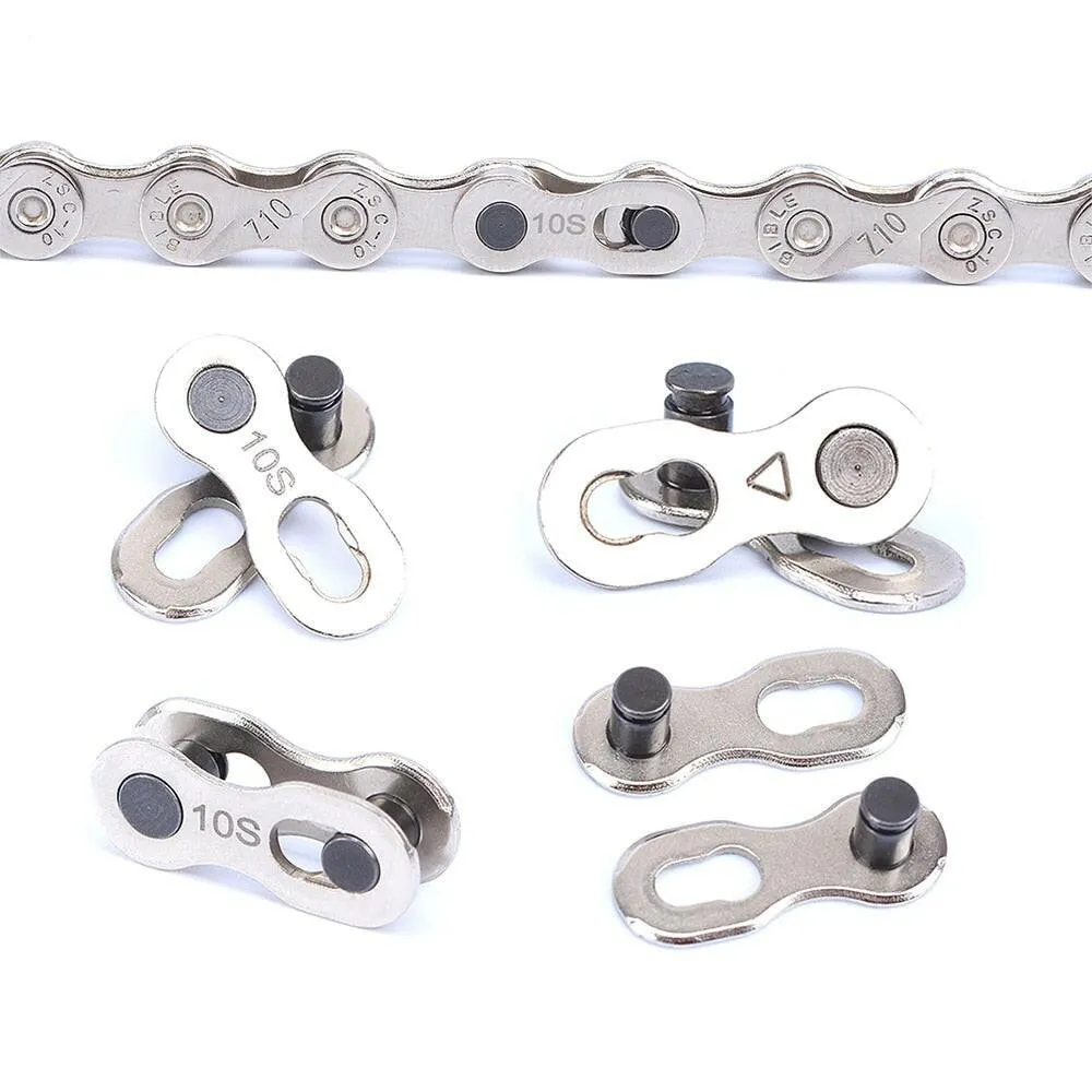 5 Pair Bike Chain Quick Link Mountain Bicycle Bike Chain Missing Quick Connector Connecting Master Link for 6 7 8 9 10 11 Speed