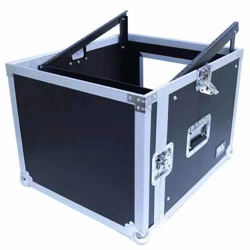 8 Space Rack Case with Slant Mixer Top