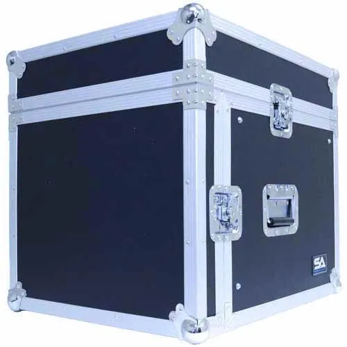 8 Space Rack Case with Slant Mixer Top