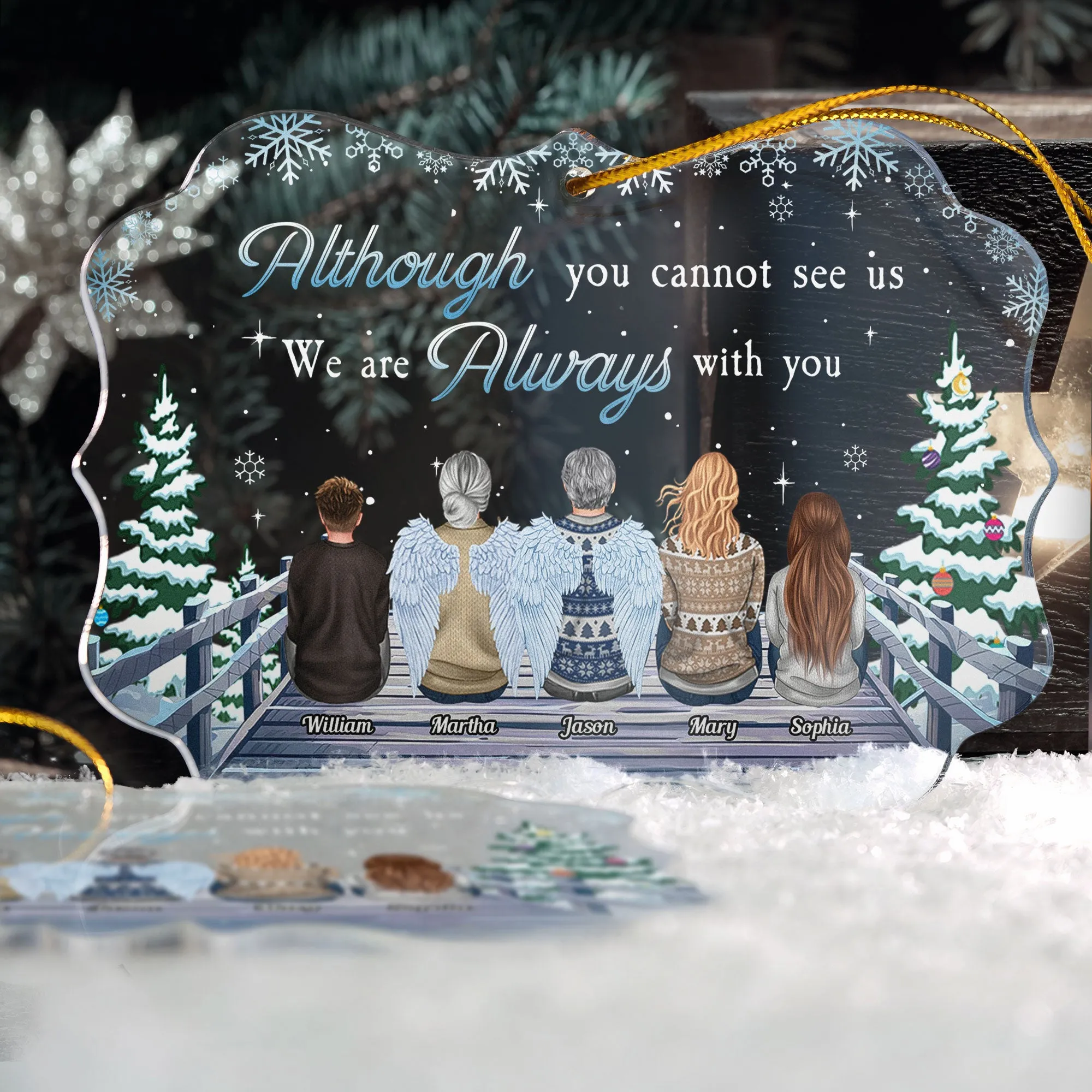 Although You Cannot See Me - Personalized Acrylic Ornament