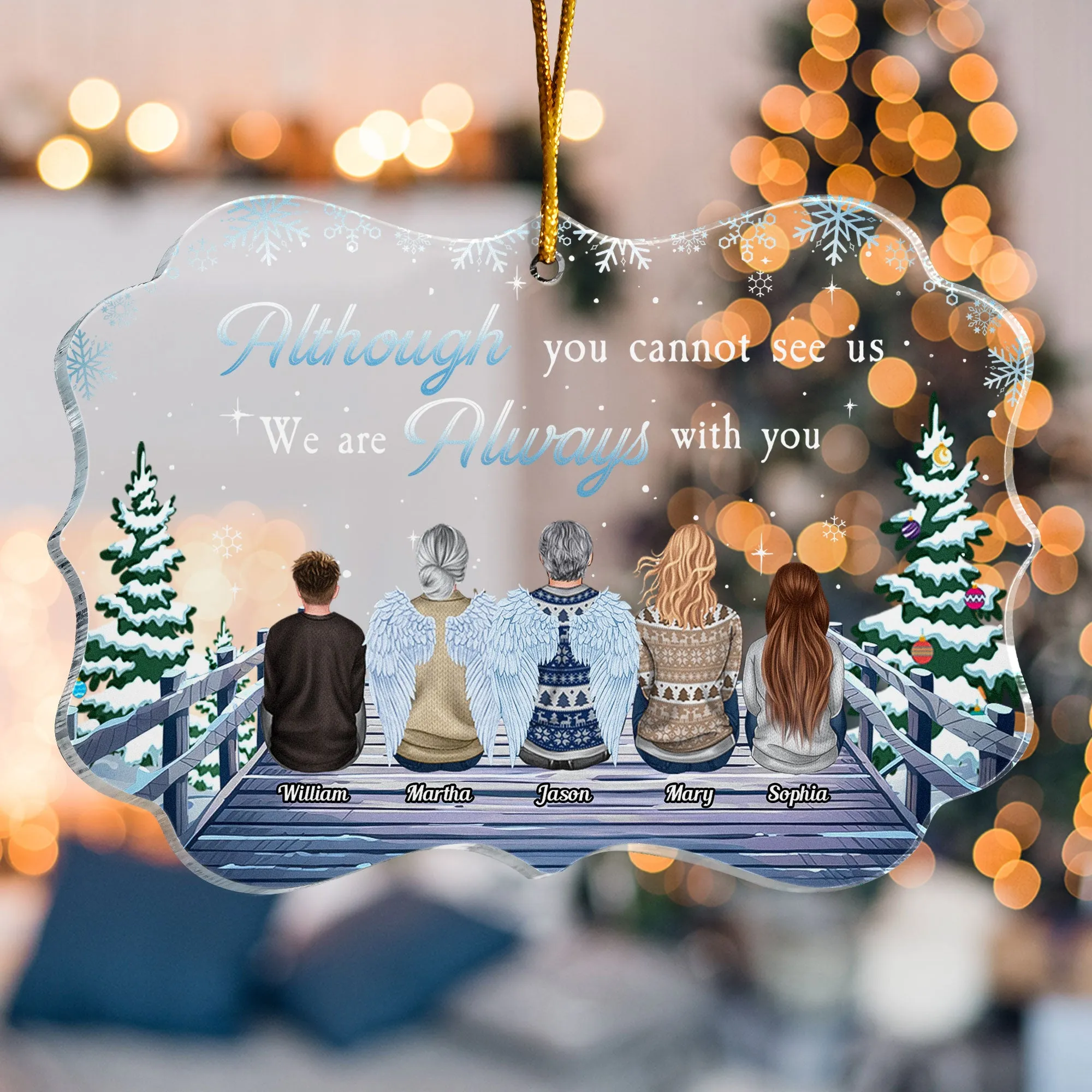 Although You Cannot See Me - Personalized Acrylic Ornament