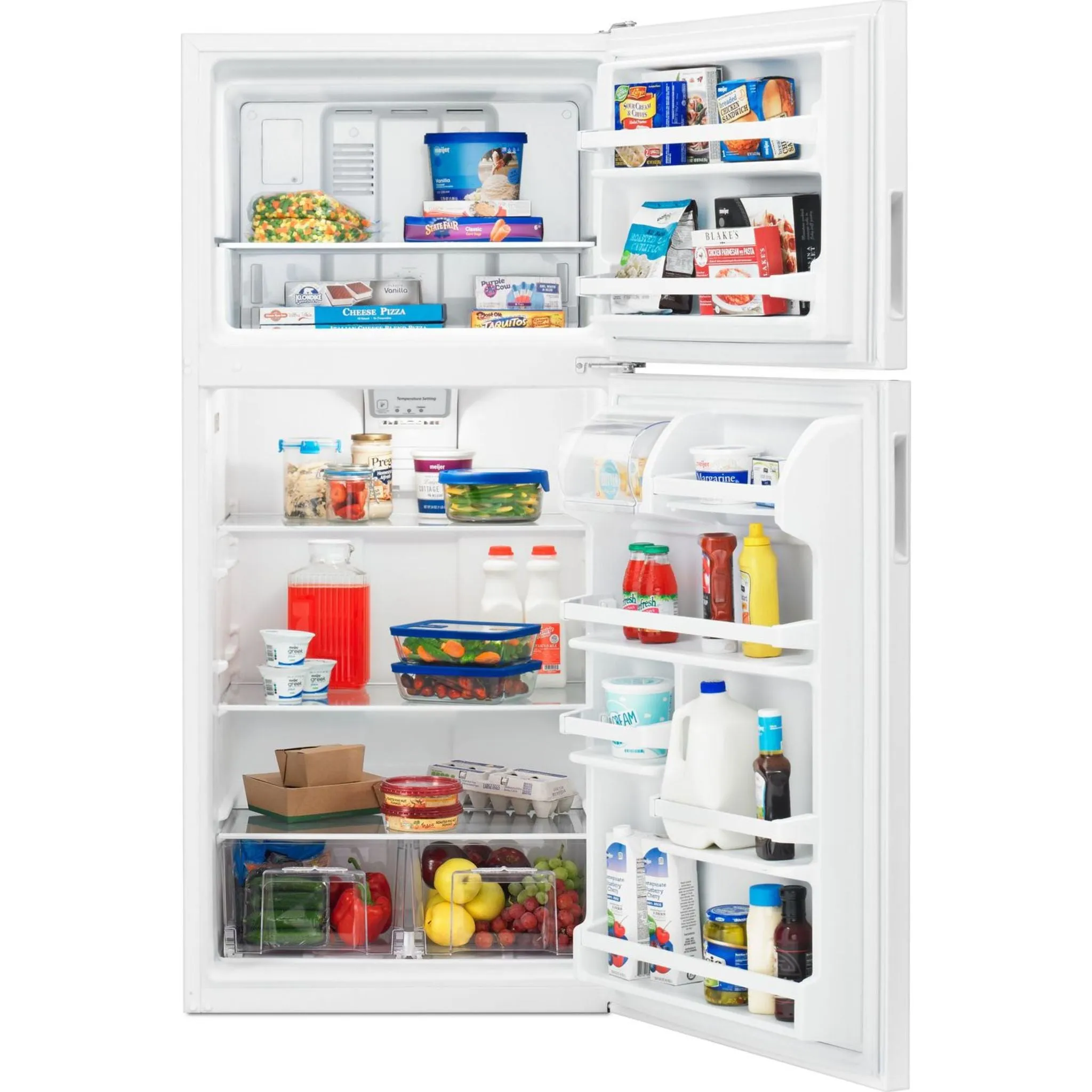 Amana 18 cu. ft. Top-Freezer Refrigerator with Electronic Temperature Controls (ART318FFDW)