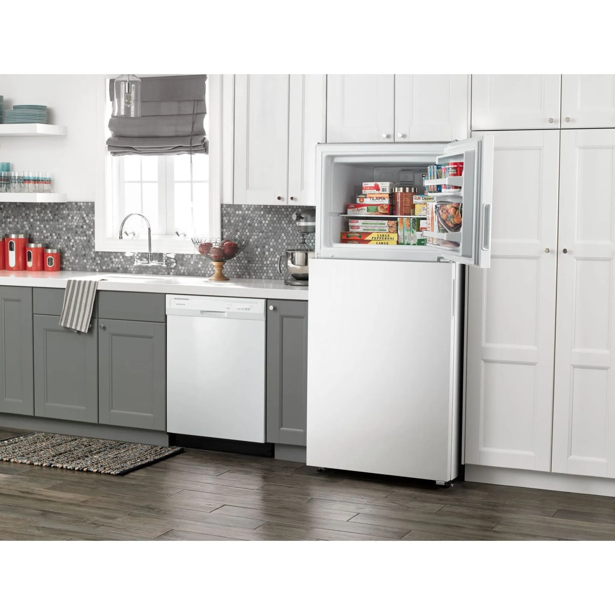 Amana 18 cu. ft. Top-Freezer Refrigerator with Electronic Temperature Controls (ART318FFDW)