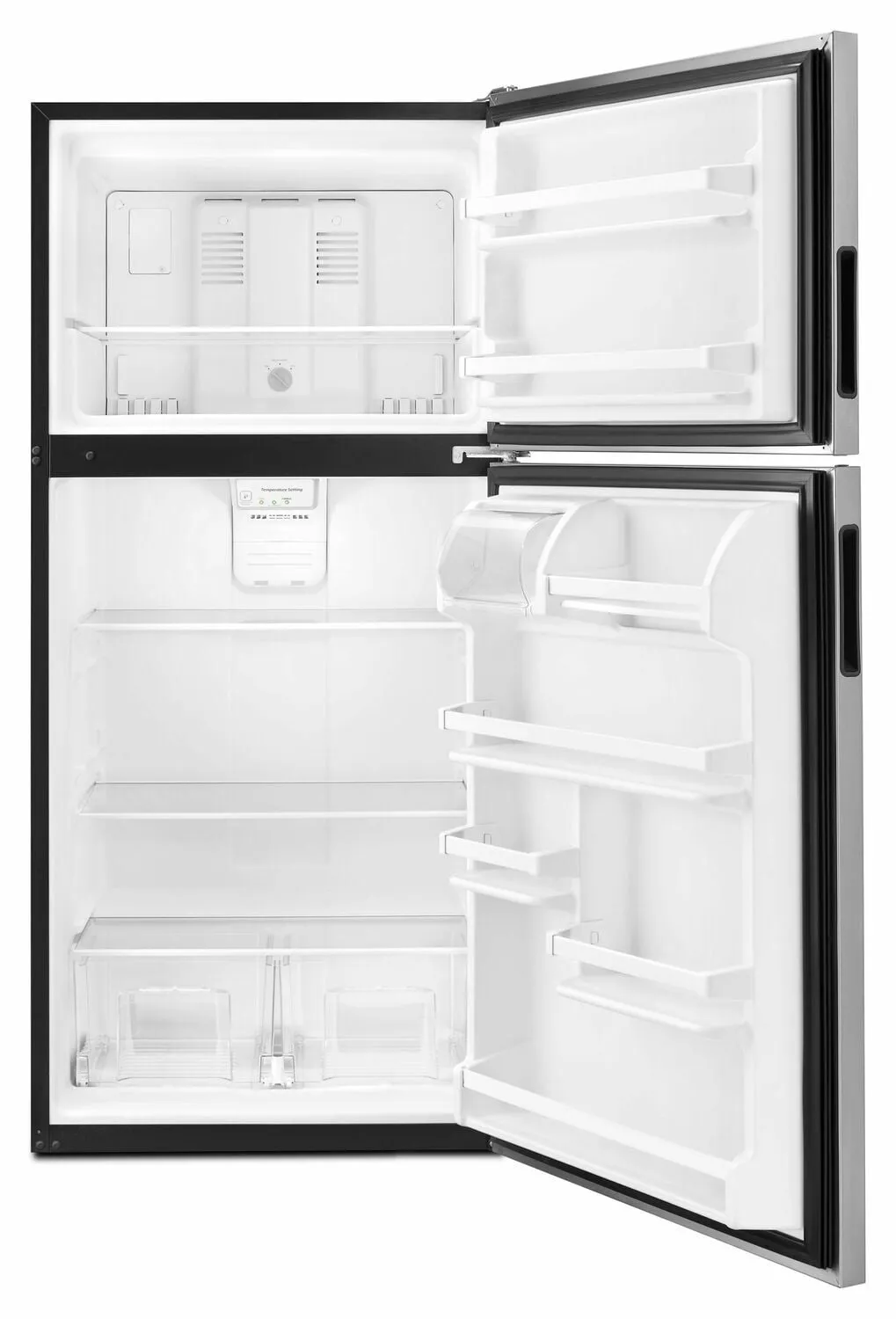 Amana ART318FFDS 30-Inch Amana® Top-Freezer Refrigerator With Glass Shelves - Stainless Steel