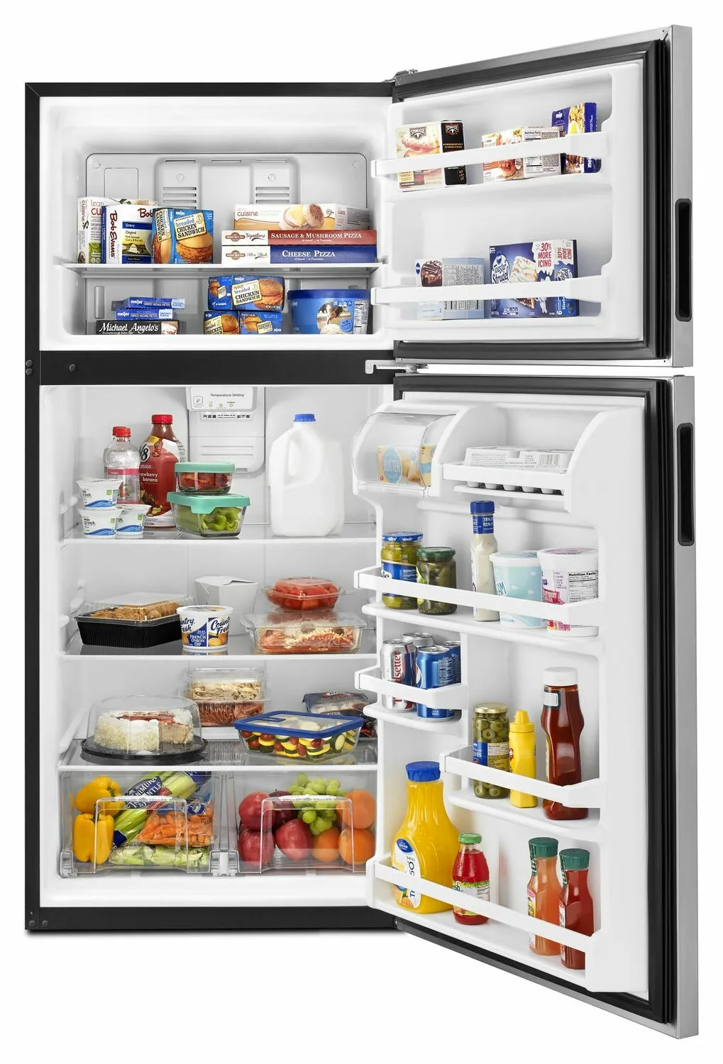 Amana ART318FFDS 30-Inch Amana® Top-Freezer Refrigerator With Glass Shelves - Stainless Steel