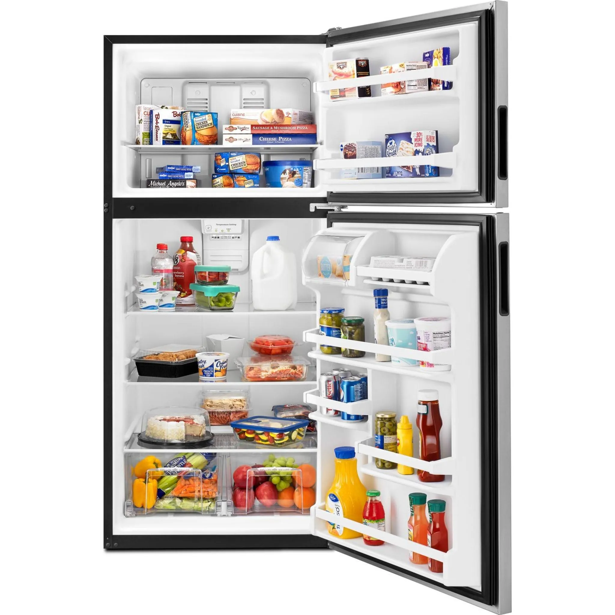 Amana Top Mount Fridge (ART318FFDS) - Stainless Steel