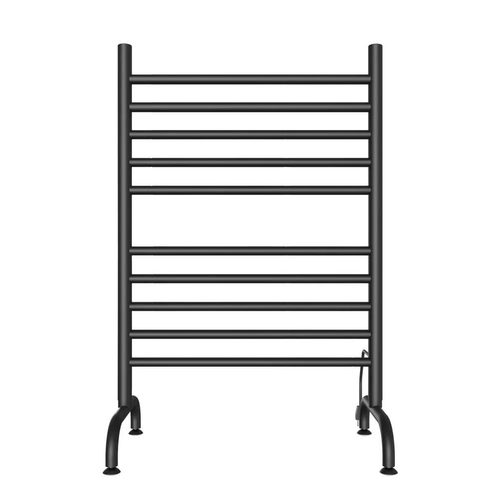 Amba SAFSMB-24 Solo 24" Freestanding 10 Bar Towel Warmer in Matte Black