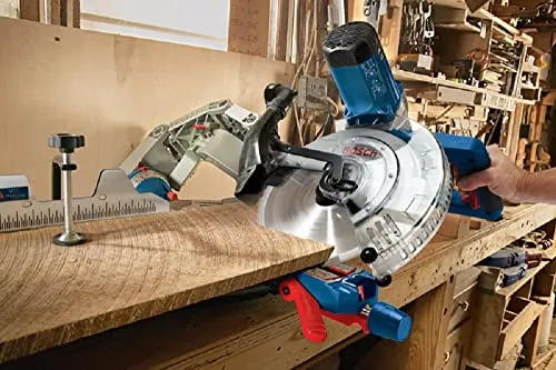 BOSCH GCM12SD 15 Amp 12 Inch Corded Dual-Bevel Sliding Glide Miter Saw with 60 Tooth Saw Blade