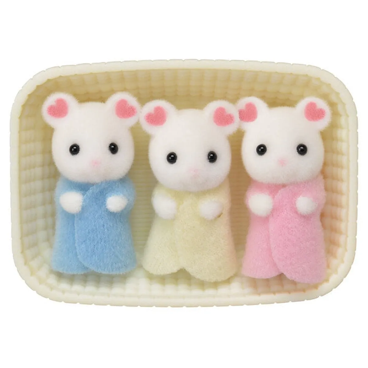 Calico Critters marshmallow mouse triplets