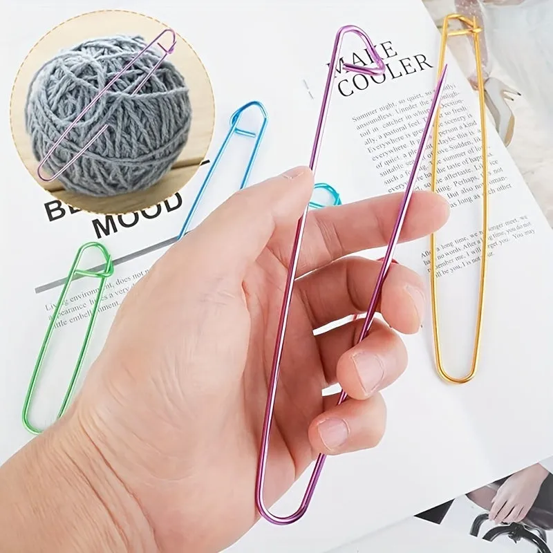 Colorful Stitch Holders Set for Knitting and Crochet Projects