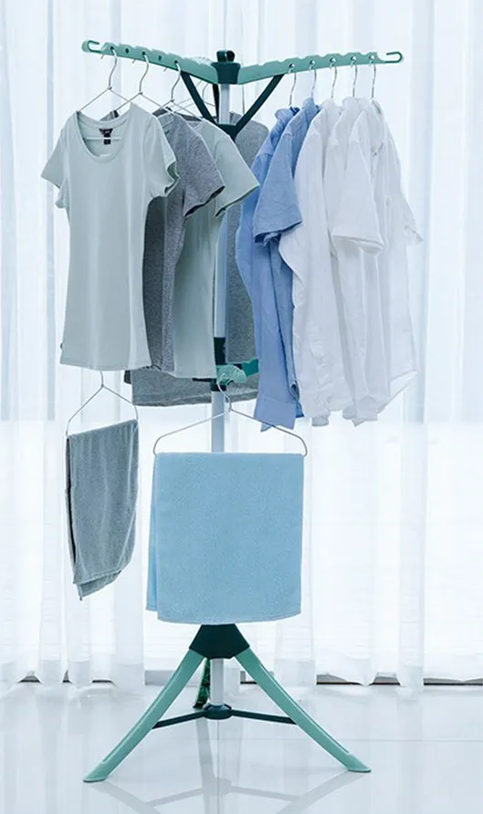 E70400 Rene Octo 6 Arm Laundry Rack (Blue)