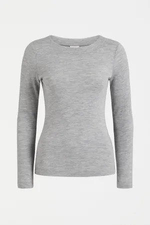 Elk The Label - Grej Top - Grey Marle