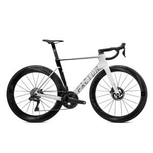 FACTOR OSTRO VAM Road Bike Shimano Ultegra DI2 Black Inc Wheels - White Chrome