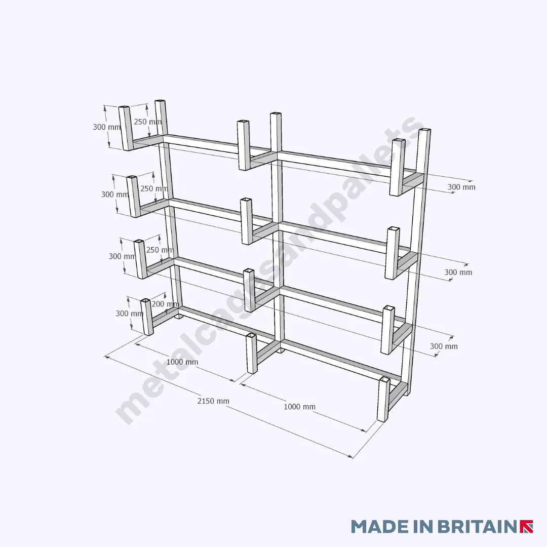 Free-standing or Wall Mounted Cantilever Pipe Rack