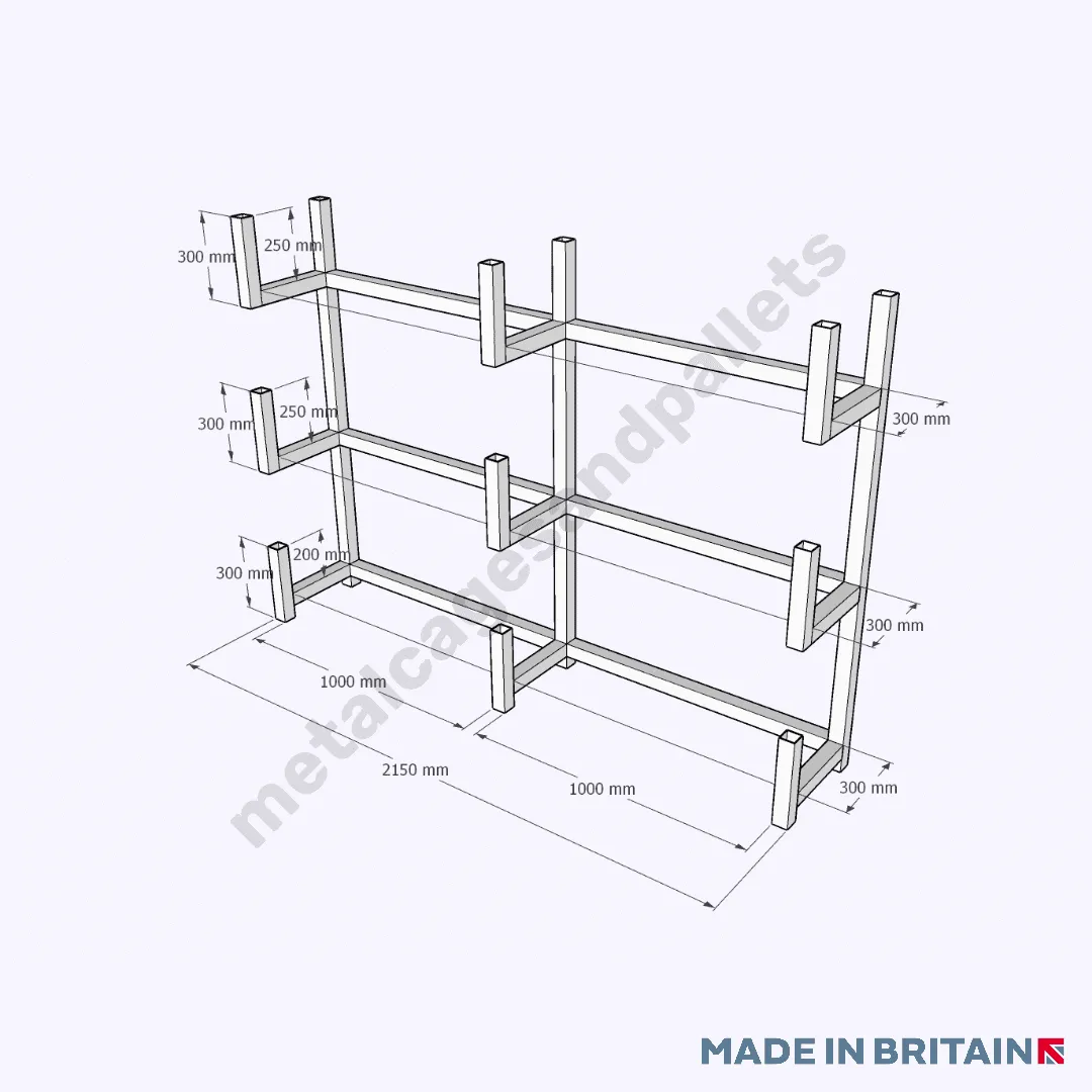 Free-standing or Wall Mounted Cantilever Pipe Rack