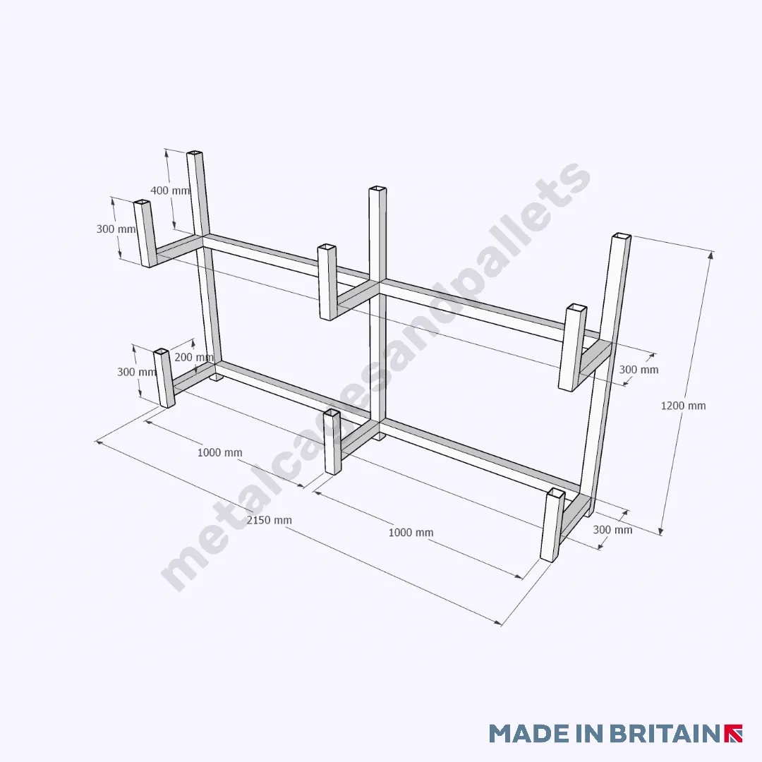 Free-standing or Wall Mounted Cantilever Pipe Rack