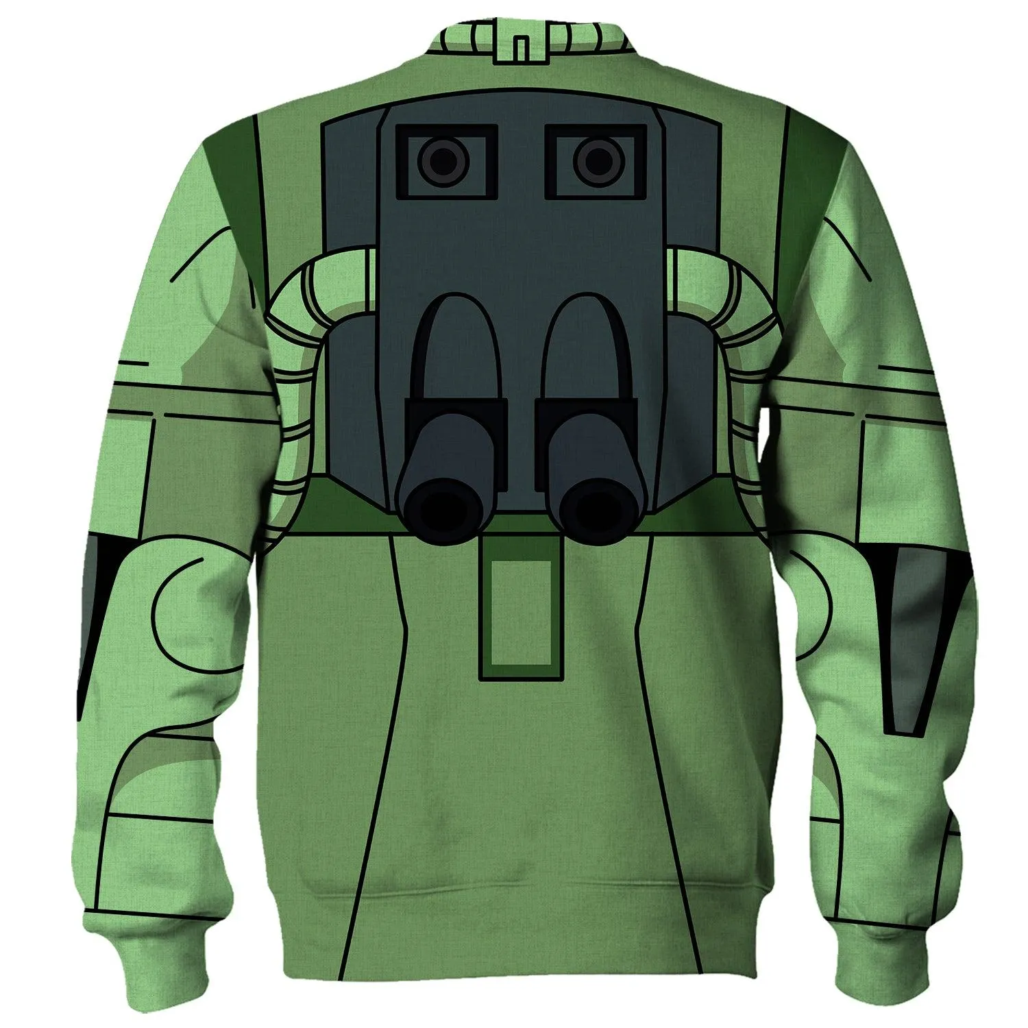 Gearhomie Zaku II Mobile Suit Gundam Costume All Over Print Tracksuit Hoodie