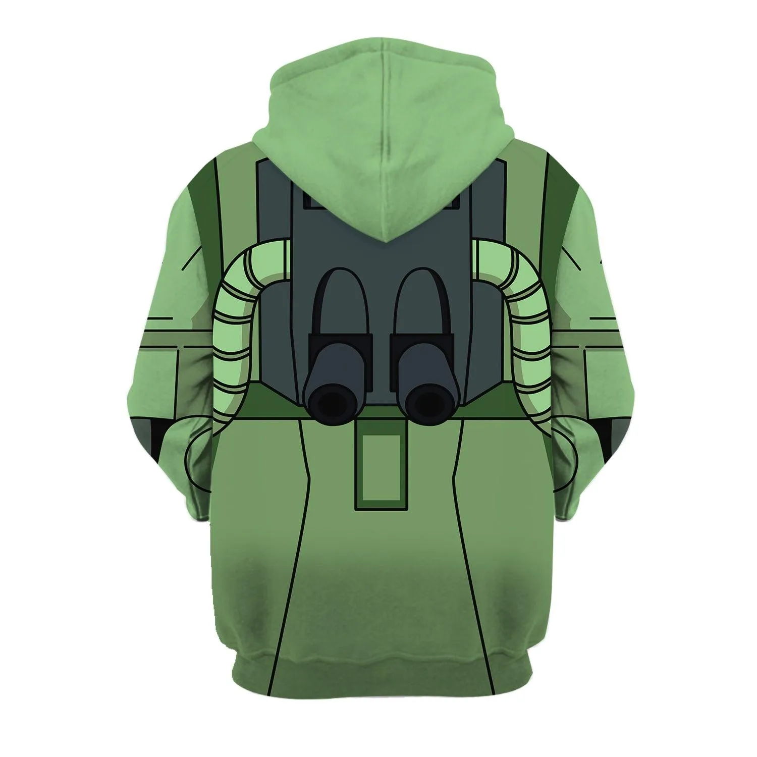 Gearhomie Zaku II Mobile Suit Gundam Costume All Over Print Tracksuit Hoodie