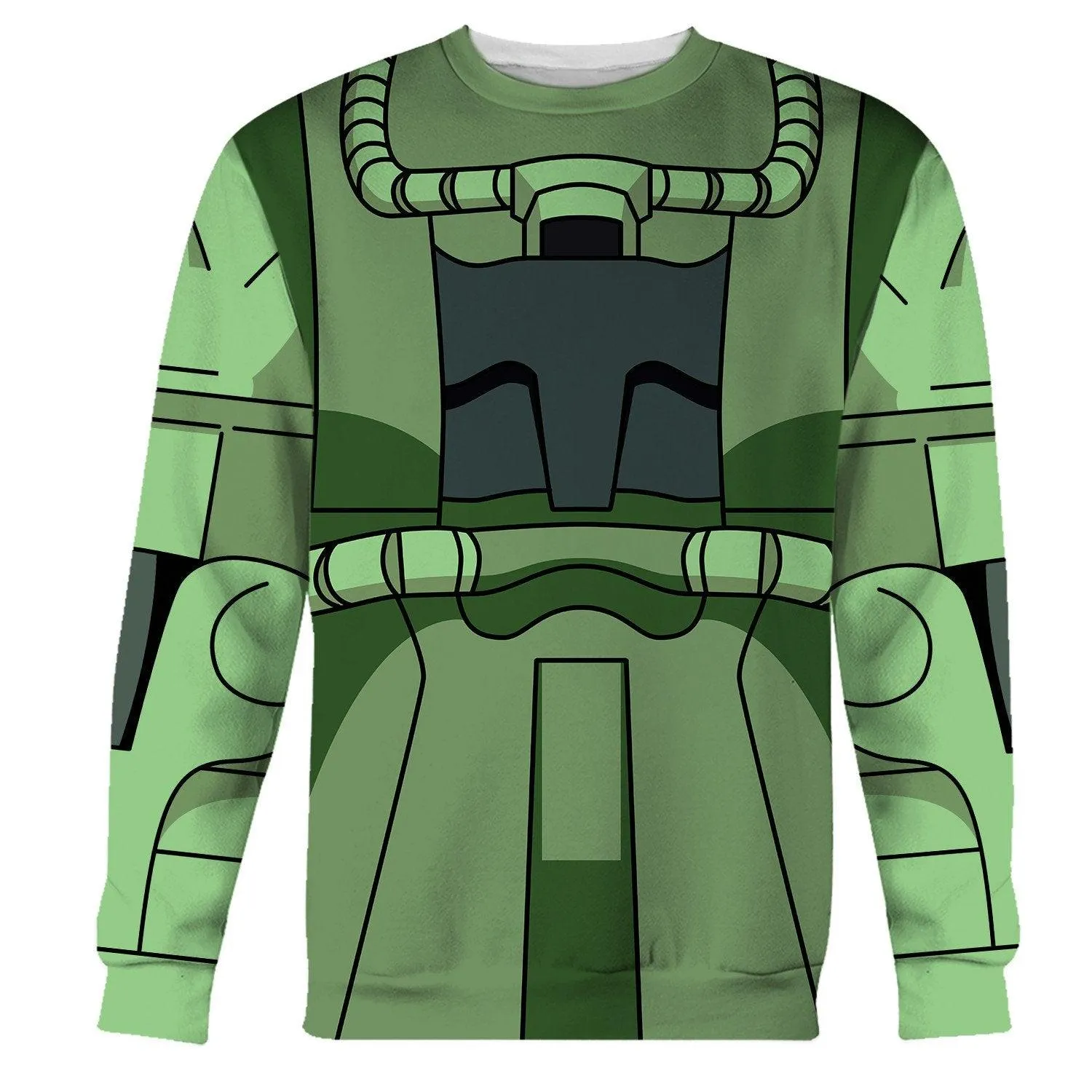 Gearhomie Zaku II Mobile Suit Gundam Costume All Over Print Tracksuit Hoodie