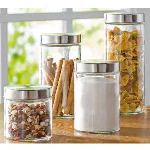 Glass Canisters with Lids