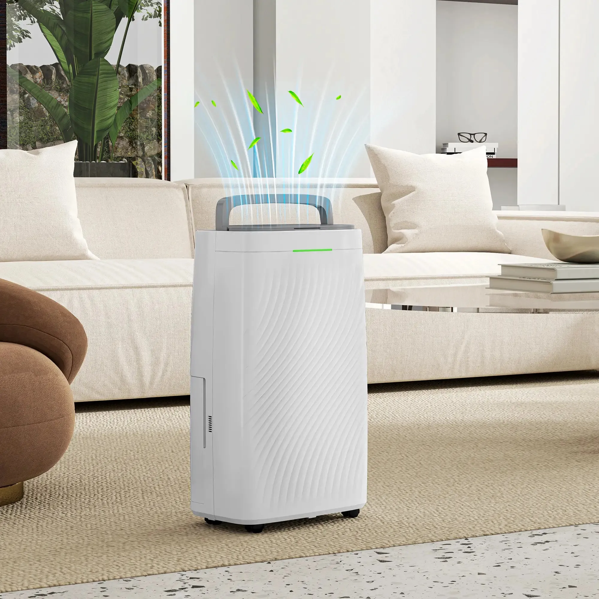 HOMCOM 16L/Day Dehumidifier with Activated Carbon Air Filter