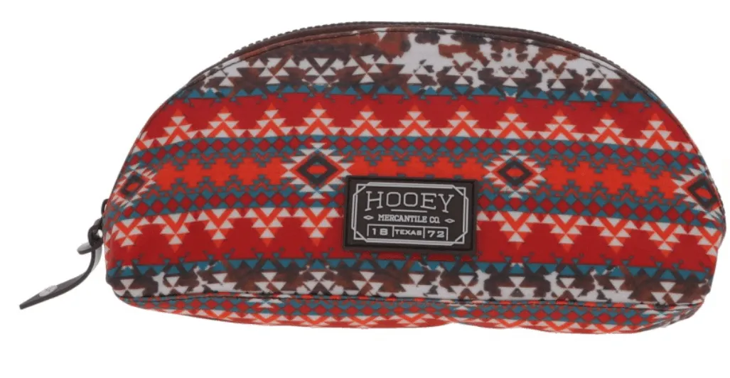 Hooey Cowprint Aztec Cosmetic Bag MB010-01 MB010-02