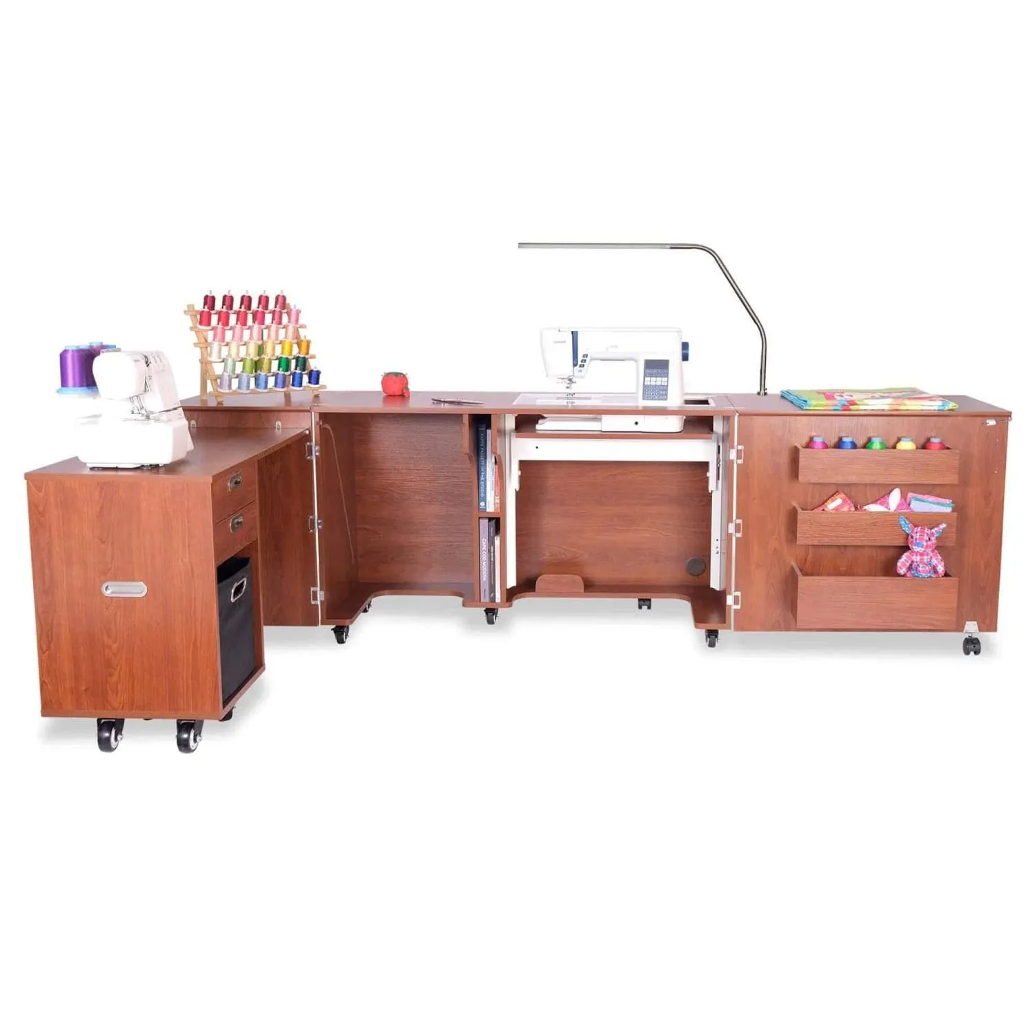 Kangaroo Sewing Furniture - Aussie Teak Sewing Cabinet