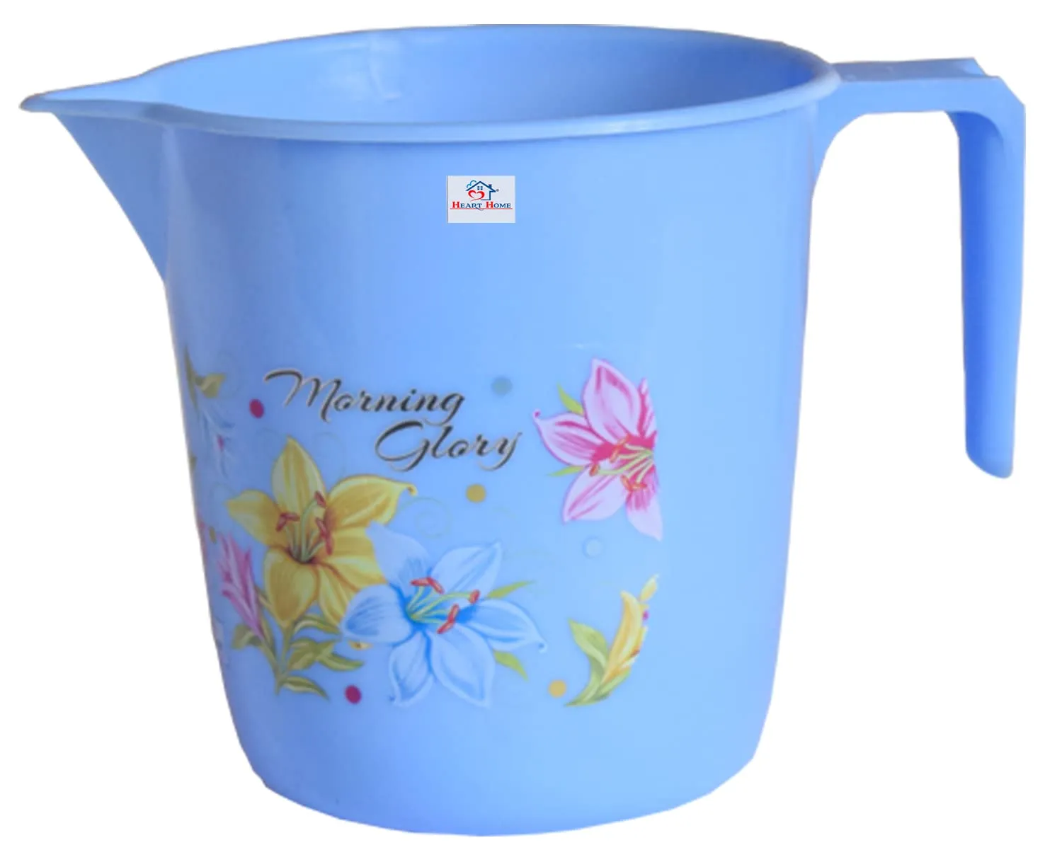 Kuber Industries (Set of 2) Unbreakable and Strong Bucket set for Bathroom with Handle and Mug - Plastic Balti for Bathroom | Bathing | Cleaning | Pochha | Laundry | Kitchen - 16 LTR Capacity (Blue)