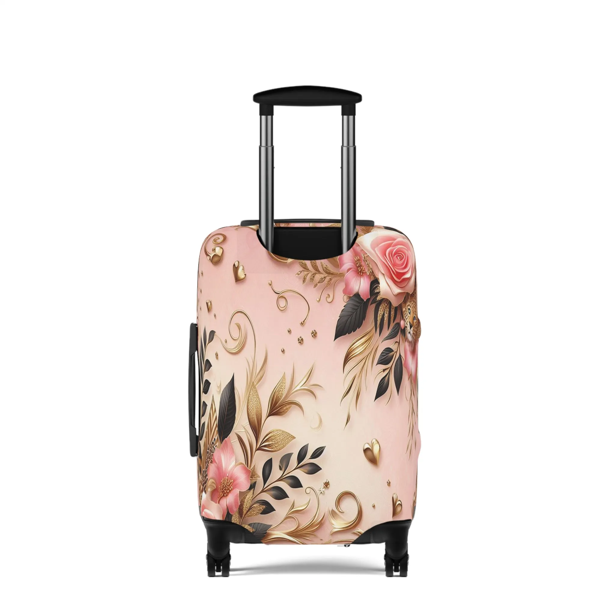 Luggage Cover, Floral Leopard, awd-3080