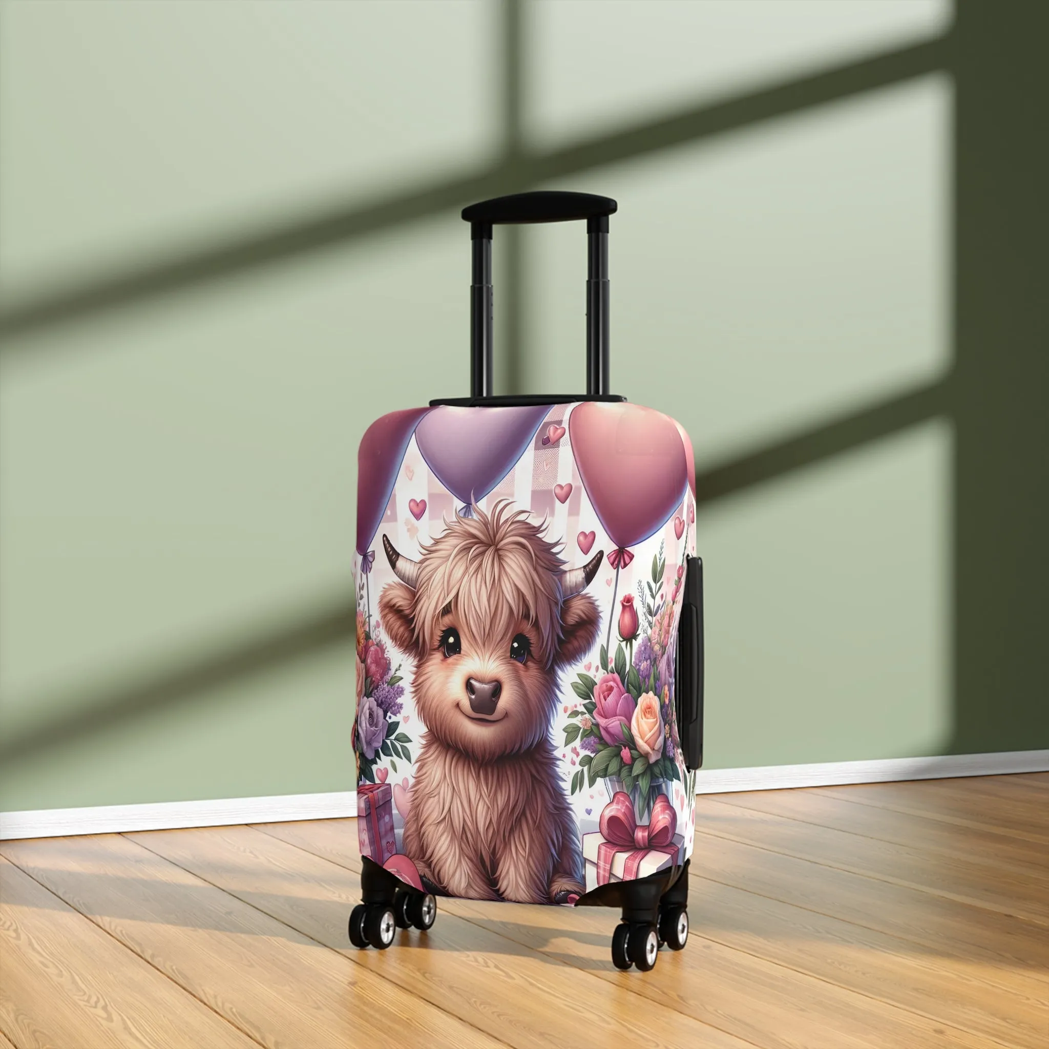 Luggage Cover, Highland Cow, awd-1453