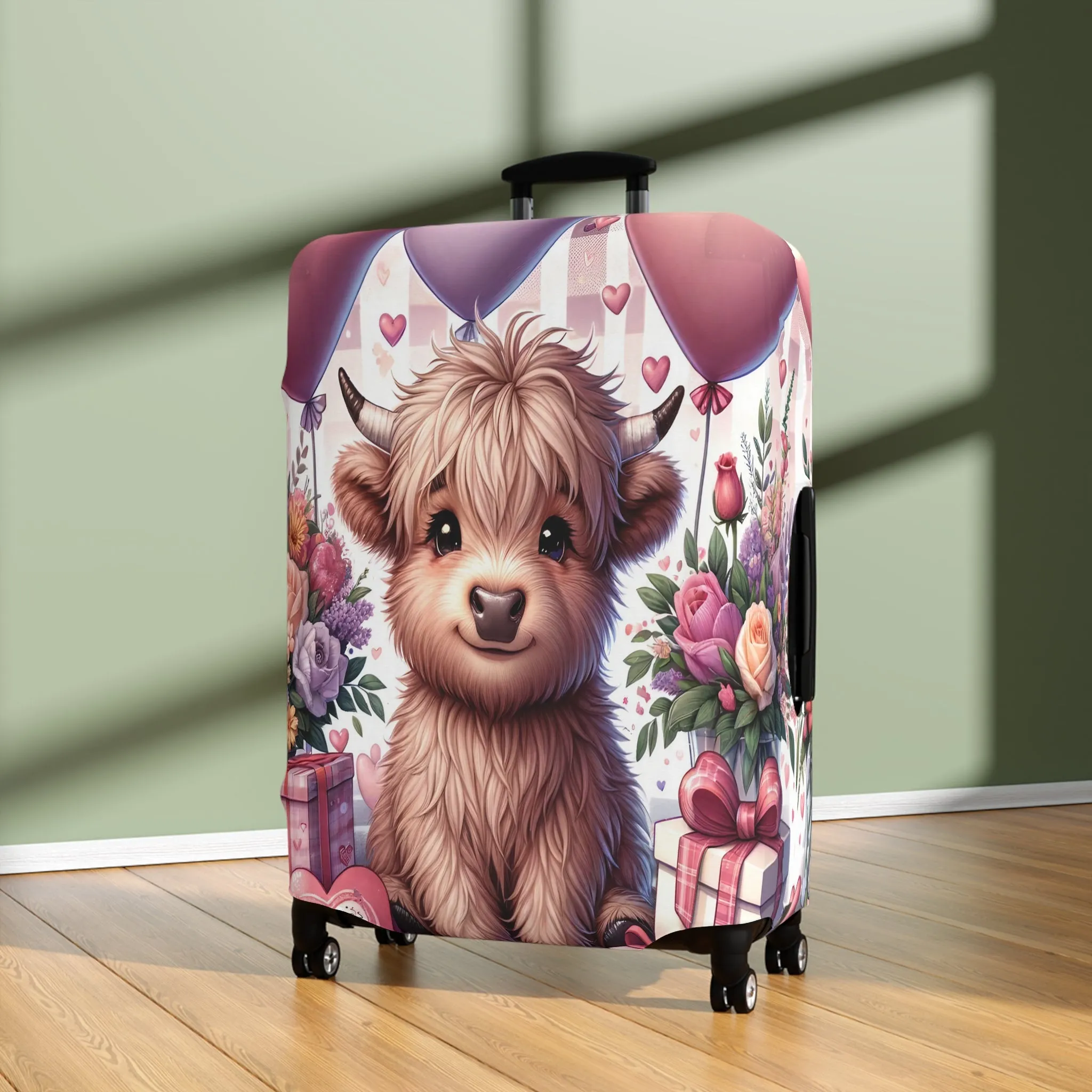 Luggage Cover, Highland Cow, awd-1453