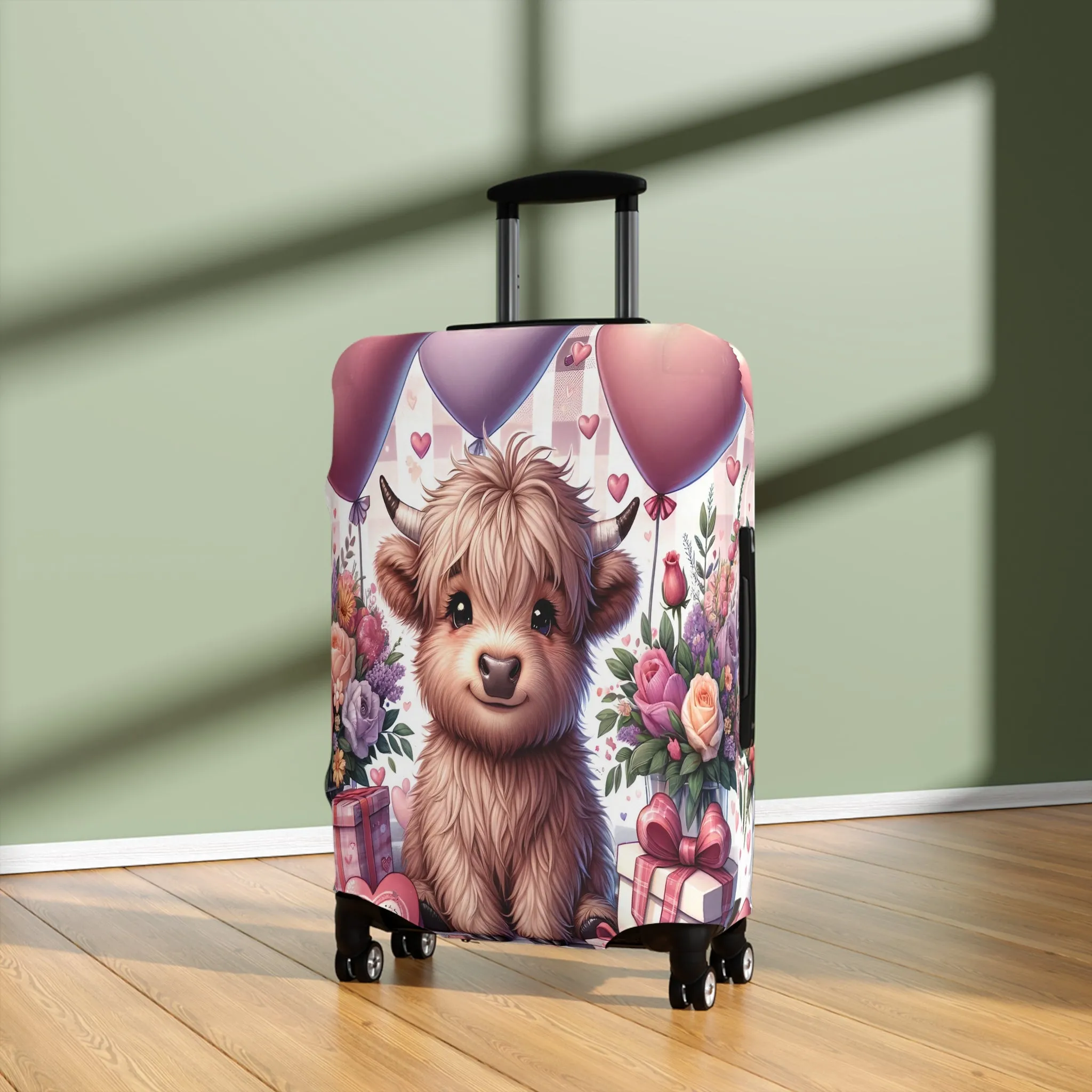 Luggage Cover, Highland Cow, awd-1453