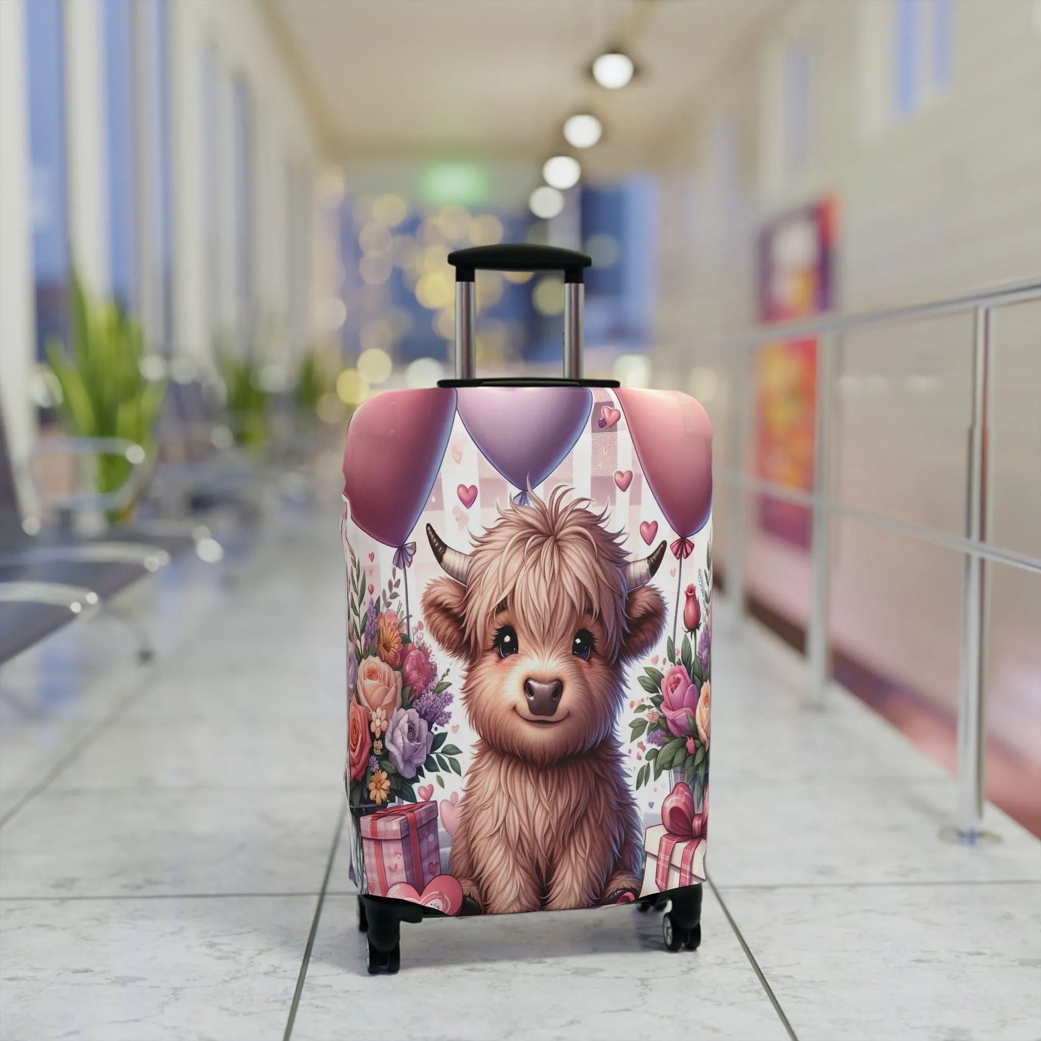 Luggage Cover, Highland Cow, awd-1453