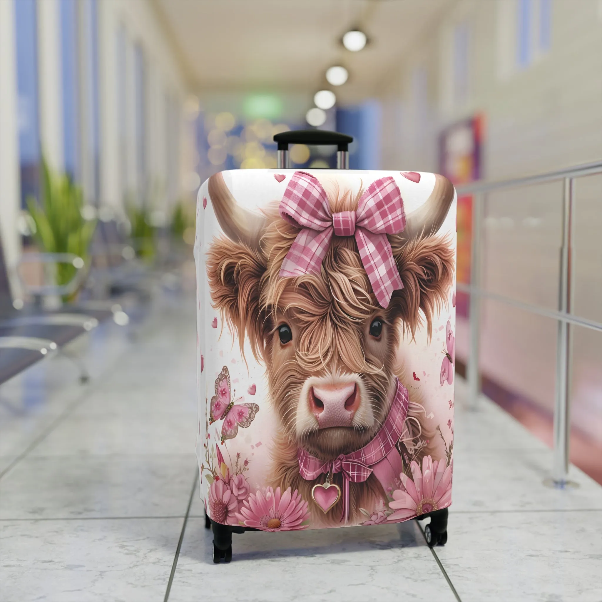 Luggage Cover, Highland Cow, awd-1742