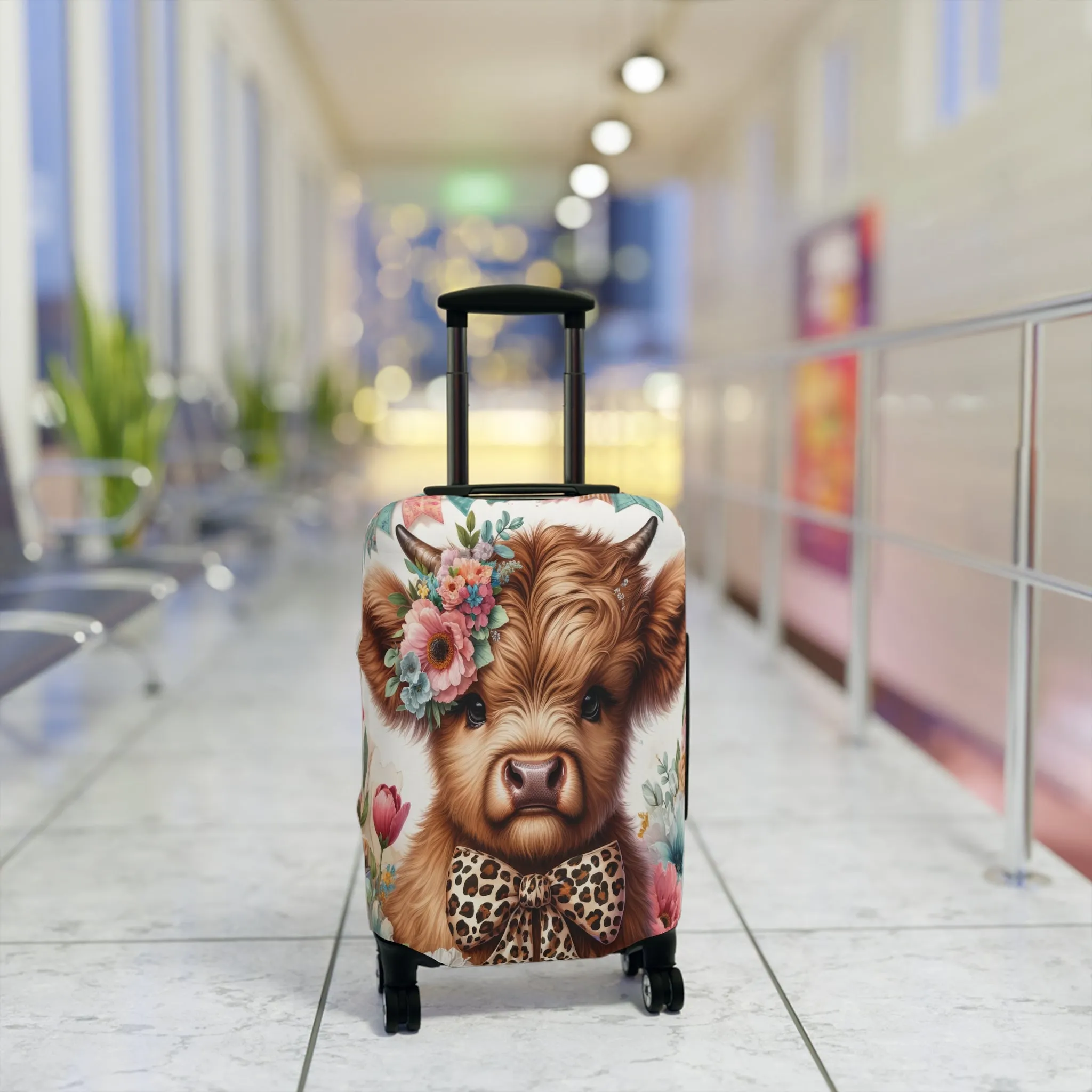 Luggage Cover, Highland Cow, awd-5017