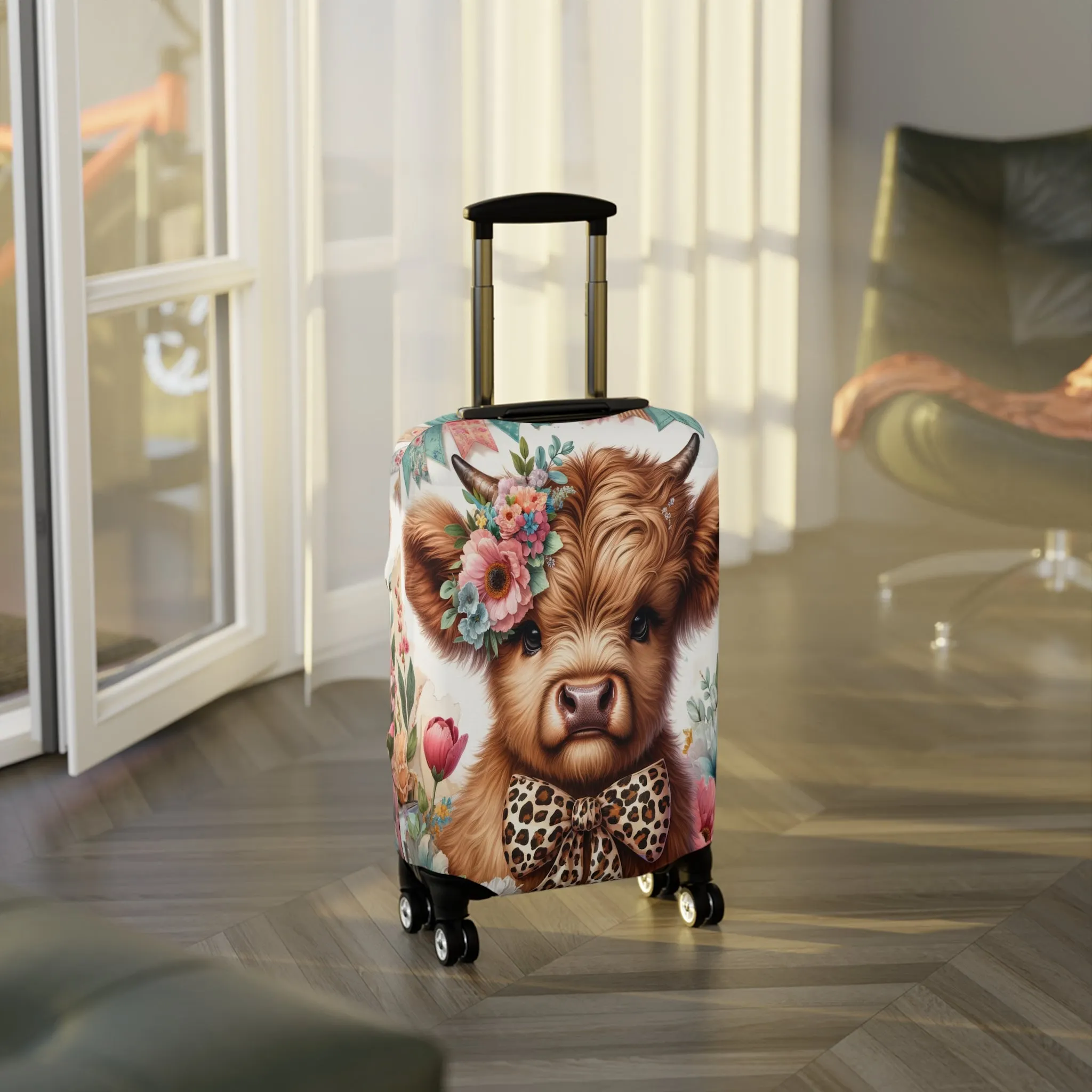 Luggage Cover, Highland Cow, awd-5017