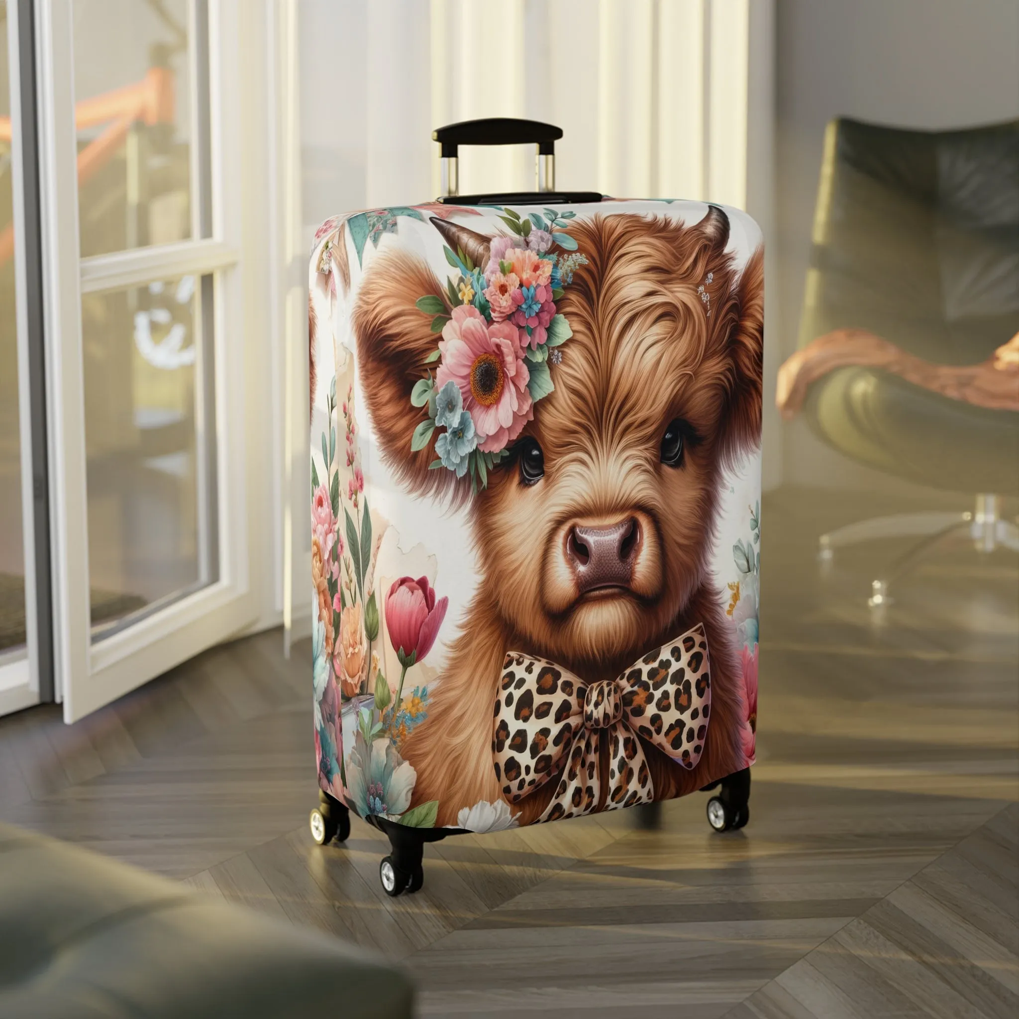 Luggage Cover, Highland Cow, awd-5017