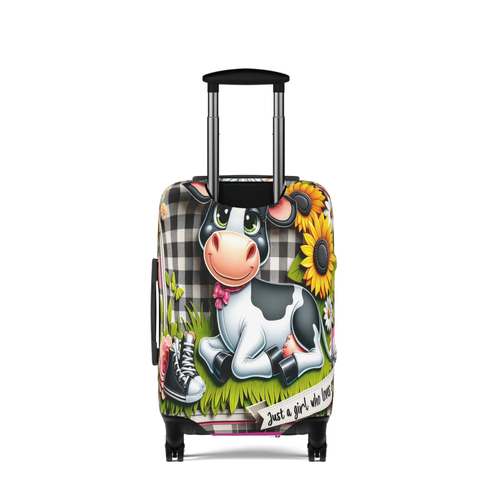 Luggage Cover, Just a Girl who Loves Cows, awd-1802