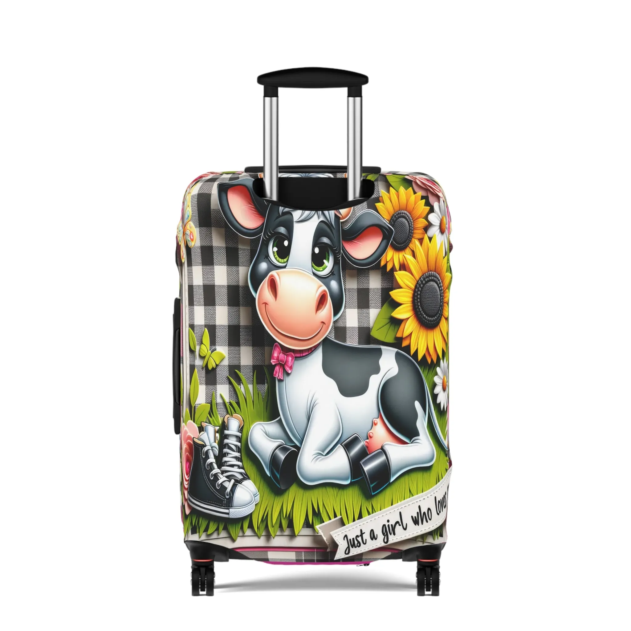 Luggage Cover, Just a Girl who Loves Cows, awd-1802