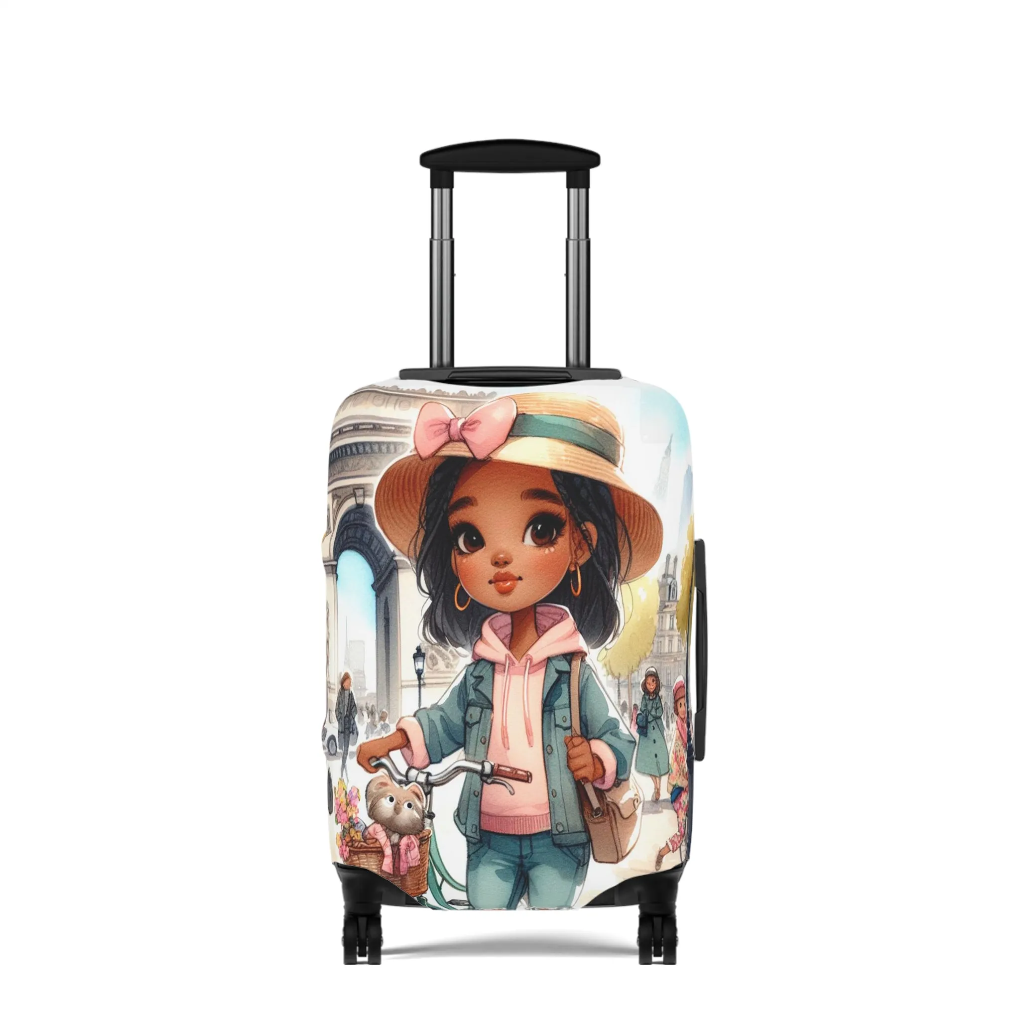 Luggage Cover, Just a Girl Who loves Travelling, awd-2110