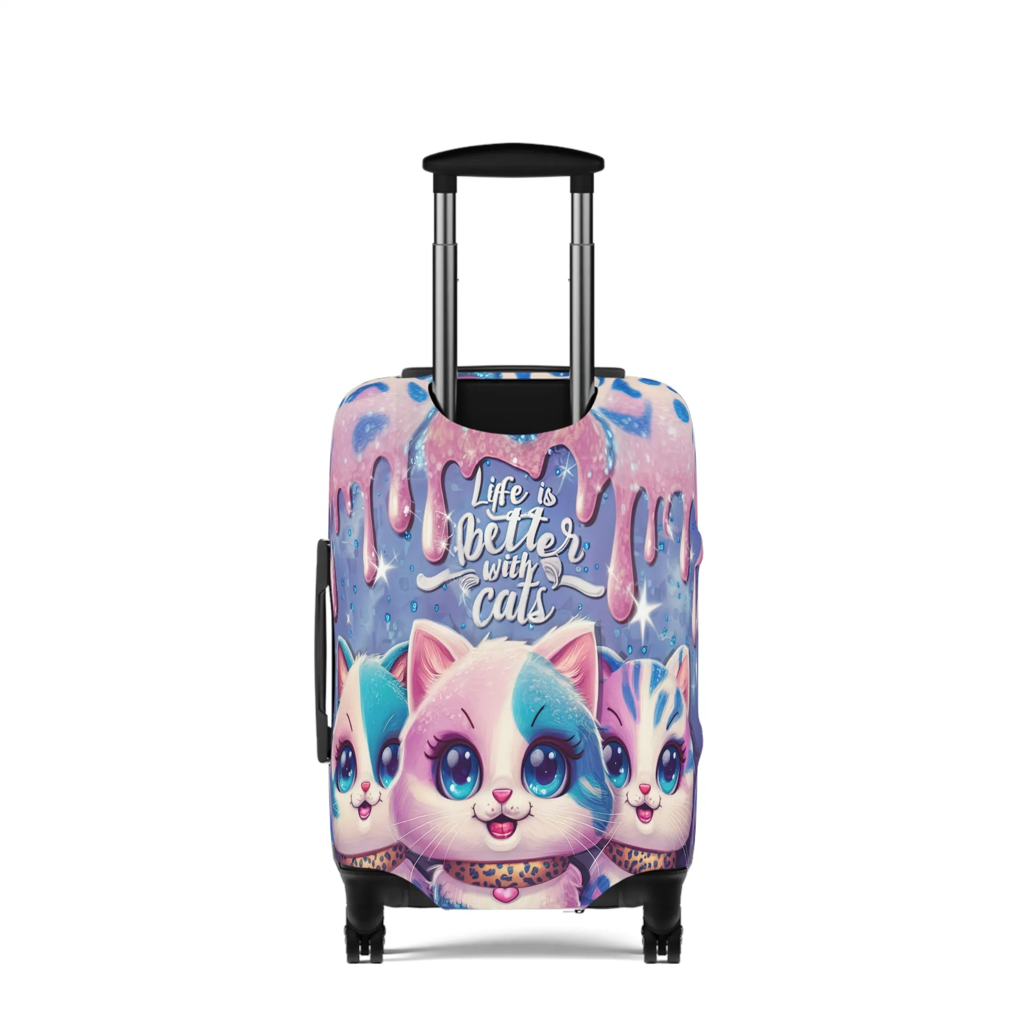 Luggage Cover, Life is better with Cats, awd-3105