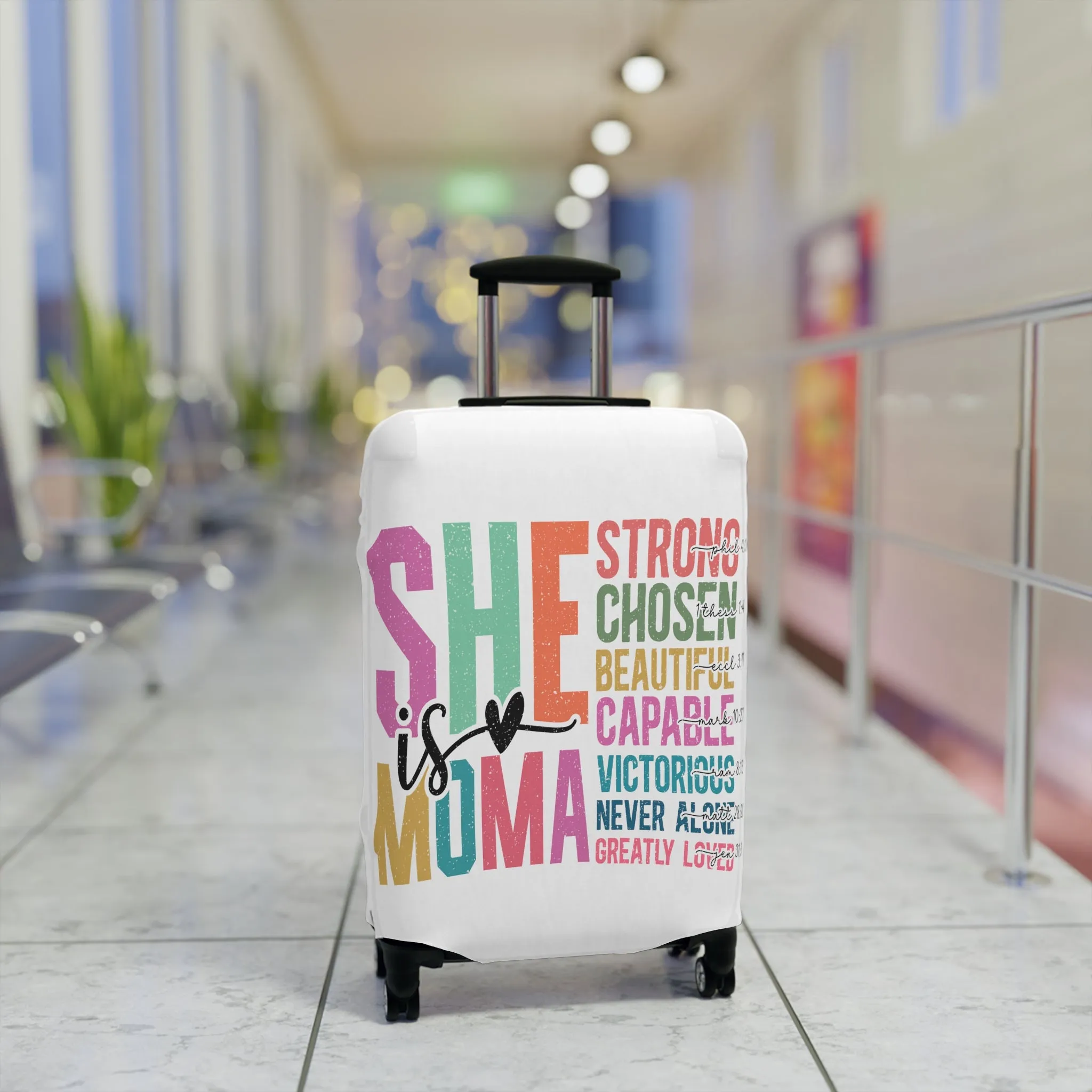 Luggage Cover, She is Moma, awd-5024