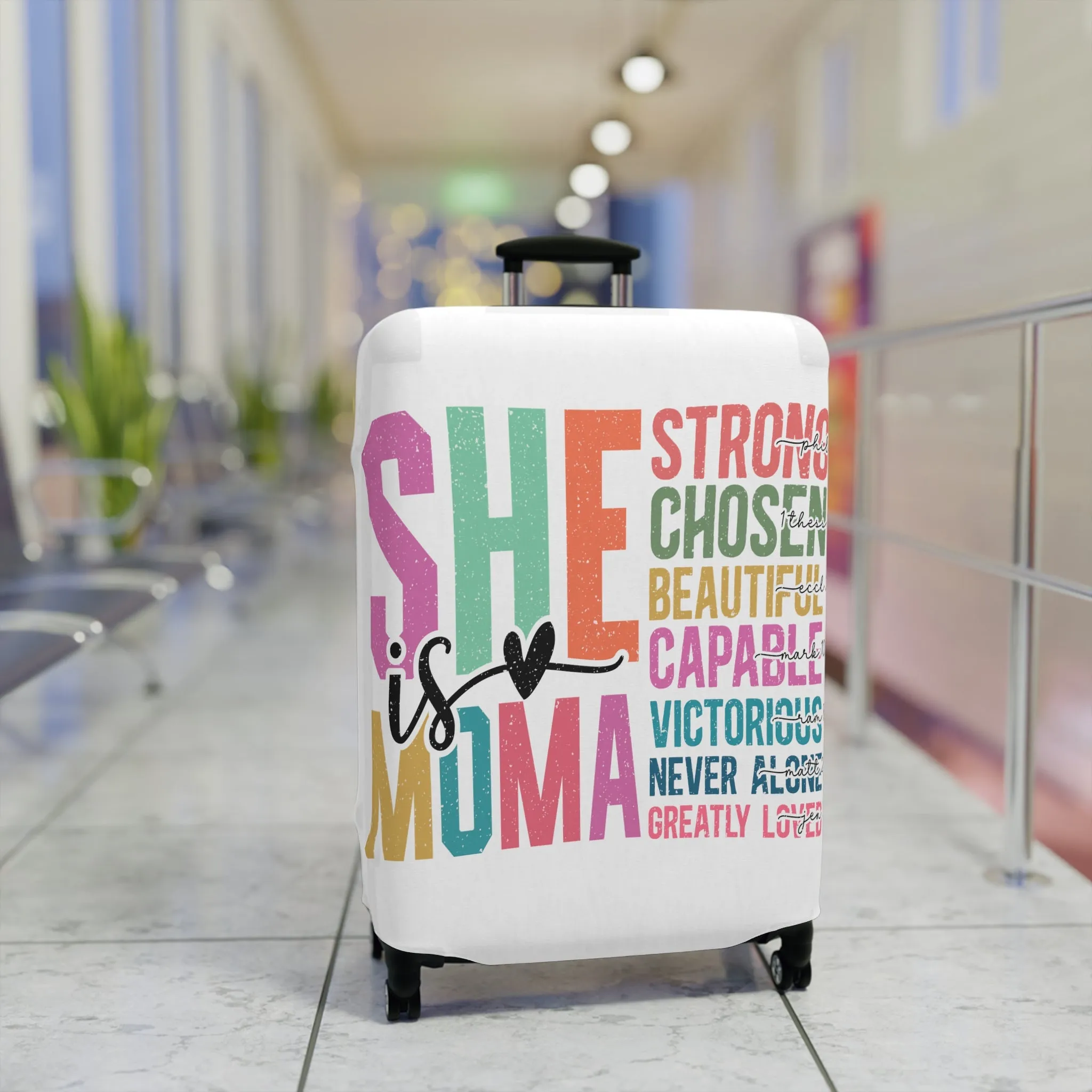 Luggage Cover, She is Moma, awd-5024