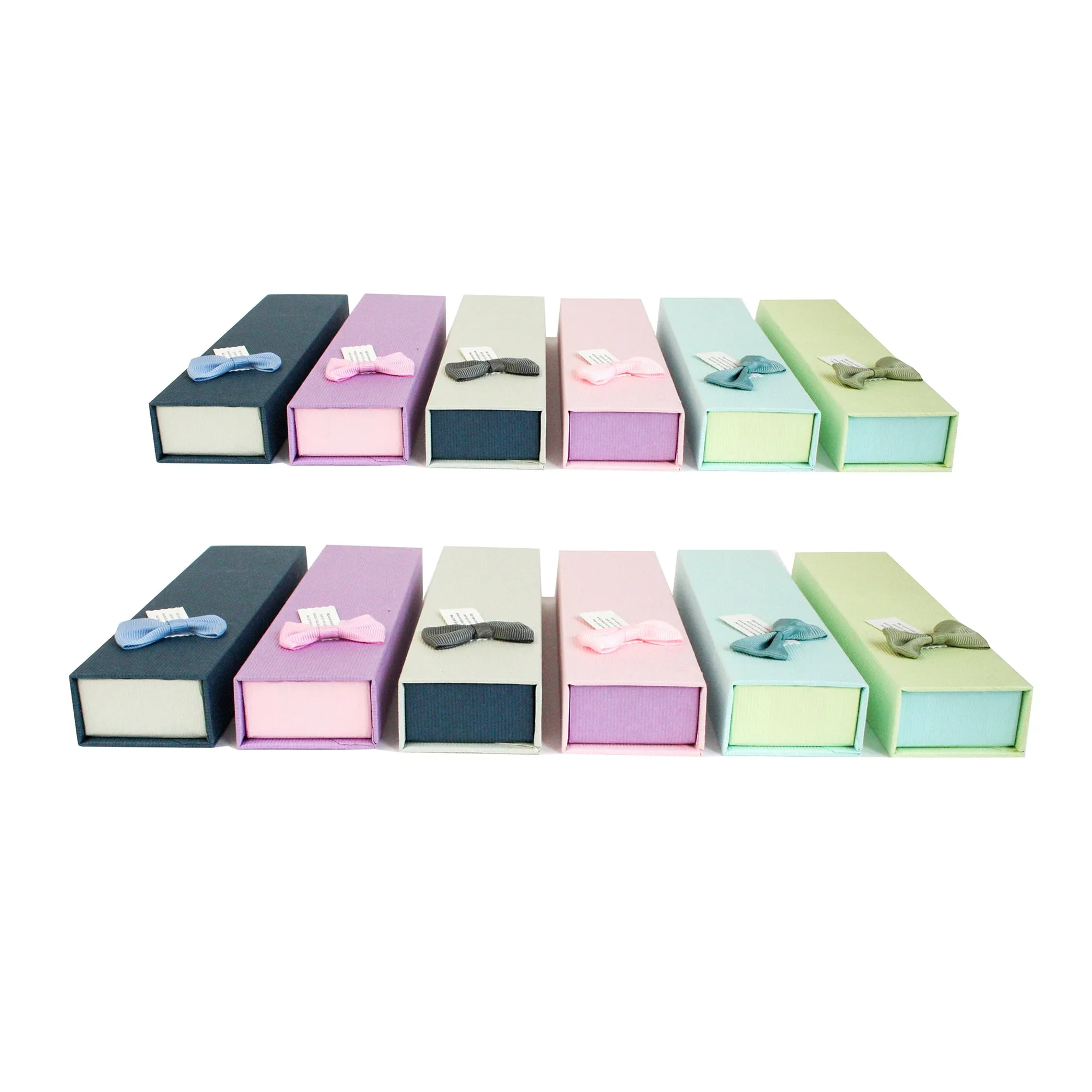 Luxury Magnetic Flap Gift Boxes - Set of 12 Multi-Colored Rigid Boxes with Protective Sponge Interior