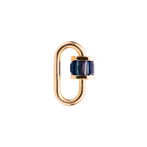 Marla Aaron 14k Baby Lock with Sapphire Baguettes